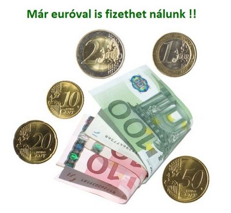 MÁR EURÓVAL IS FIZETHET NÁLUNK